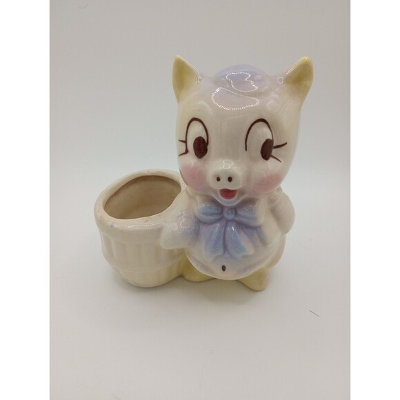 MCM 1950 Pig Planter Vintage Ceramic Decoration Collectible Excellent Condition - Picture 1 of 7